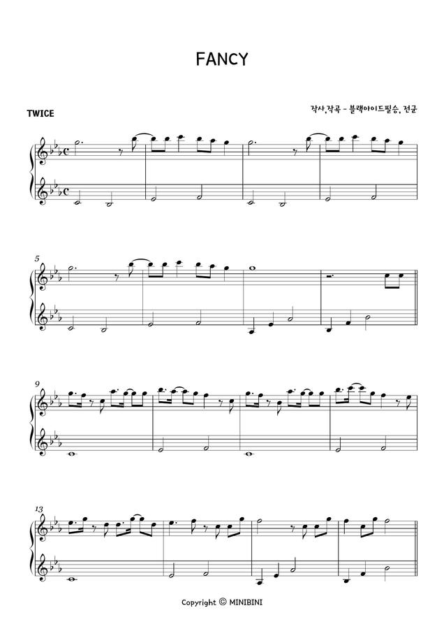 Fancy Twice Piano Easy Fancy Twice Piano Easy
