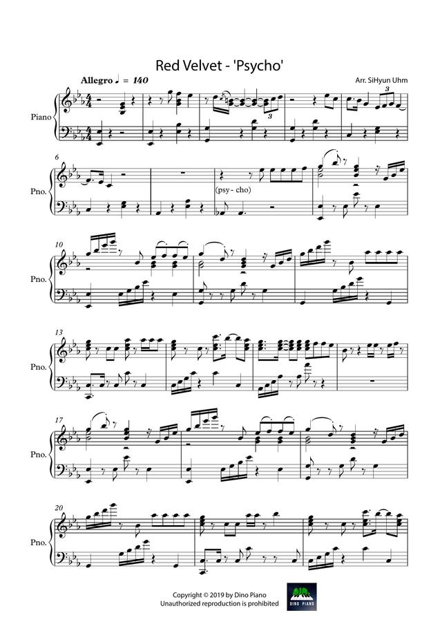Dino Piano > Red Velvet Psycho by SiHyun Uhm