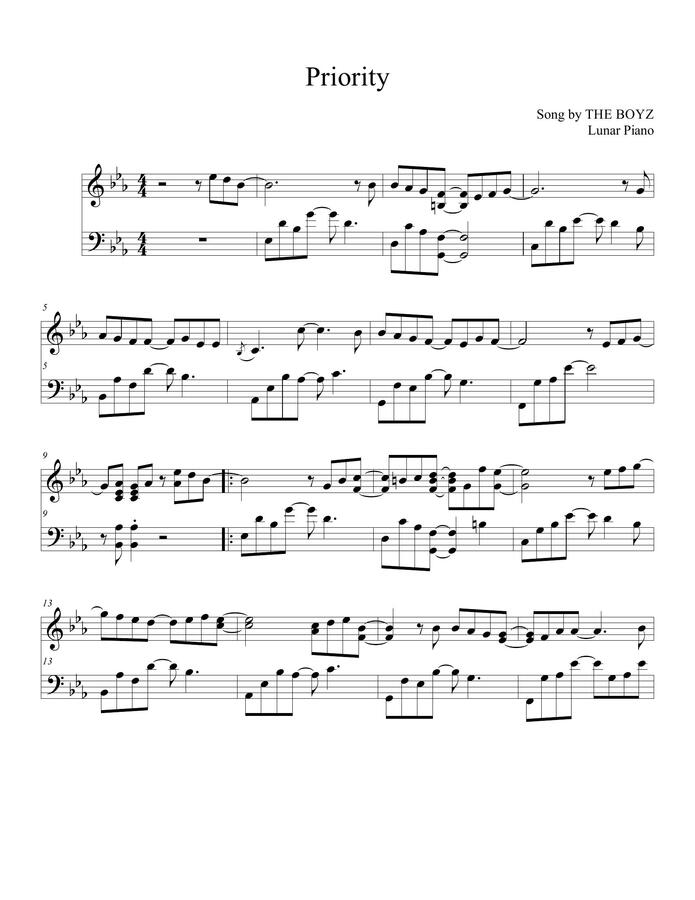 Lunar Piano The Boyz Priority Run On Ost By Lunar Piano Lunar Piano The Boyz Priority Run On Ost By Lunar Piano