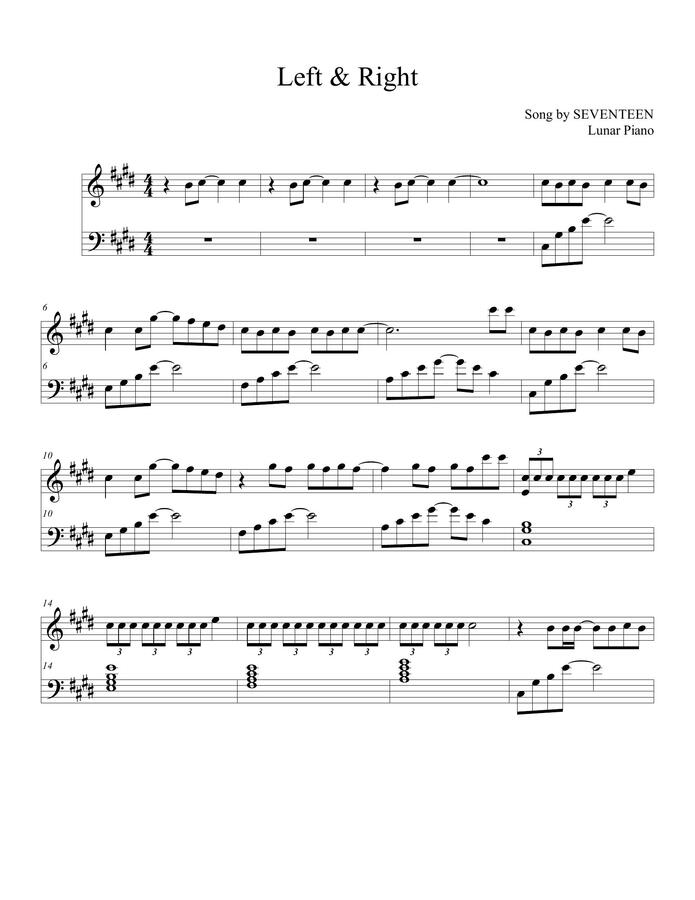 Lunar Piano Seventeen Left Right By Lunar Piano